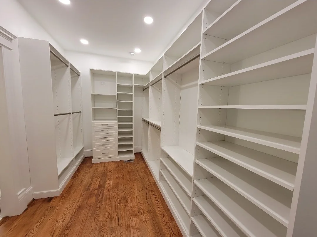 Custom walk-in closet designed in Auburn AL